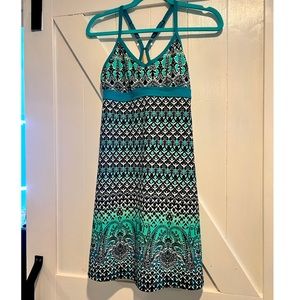 Athleta Shorebreak Activewear Swim Dress Racer Back XS